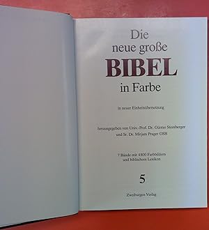 Seller image for Die neue groe Bibel in Farbe in neuer Einheitsbersetzung. Band 5 for sale by biblion2