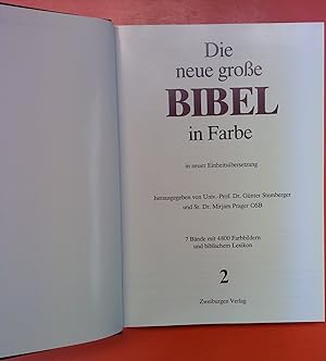 Seller image for Die neue groe Bibel in Farbe in neuer Einheitsbersetzung. Band 2 for sale by biblion2