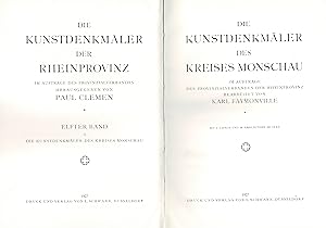 Die KUNSTDENKMÄLER des Kreises Monschau. (Originalausgabe 1927)