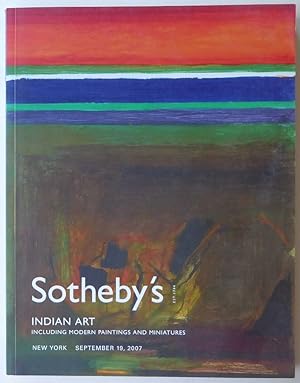 Seller image for Indian Art Including Modern Paintings and Miniatures September 19, 2007 for sale by Jeff Irwin Books