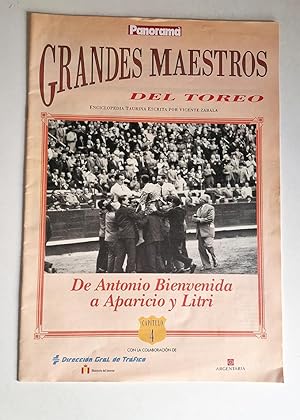 Immagine del venditore per GRANDES MAESTROS DEL TOREO. N 4 DE ANTONIO BIENVENIDA A APARICIO Y LITRI venduto da Libros con Vidas