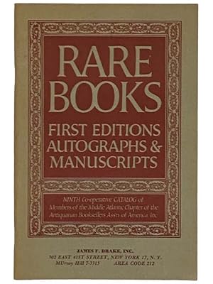 Bild des Verkufers fr Rare Books, First Editions, Autographs and Manuscripts zum Verkauf von Yesterday's Muse, ABAA, ILAB, IOBA