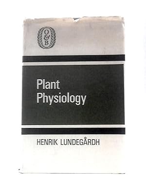 Image du vendeur pour Plant Physiology mis en vente par World of Rare Books