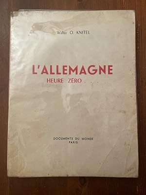 Seller image for L'Allemagne heure zro for sale by Librairie des Possibles