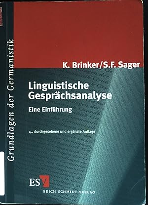 Seller image for Linguistische Gesprchsanalyse : eine Einfhrung. Grundlagen der Germanistik ; 30 for sale by books4less (Versandantiquariat Petra Gros GmbH & Co. KG)