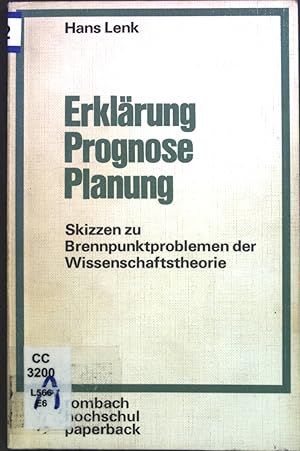 Bild des Verkufers fr Erklrung, Prognose, Planung : Skizzen zu Brennpunktproblemen d.Wissenschaftstheorie. Rombach-Hochschul-Paperback ; Bd. 42 zum Verkauf von books4less (Versandantiquariat Petra Gros GmbH & Co. KG)