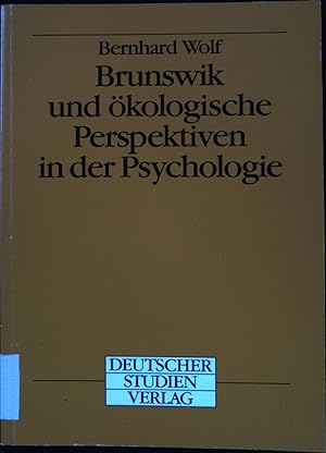 Bild des Verkufers fr Brunswik und kologische Perspektiven in der Psychologie. zum Verkauf von books4less (Versandantiquariat Petra Gros GmbH & Co. KG)