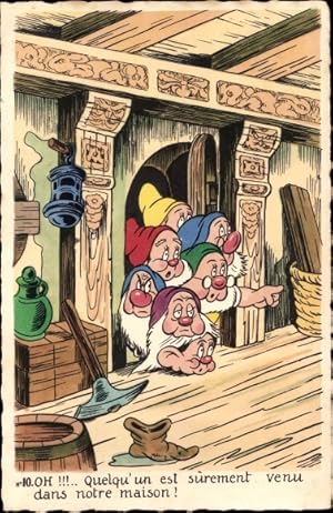 Bild des Verkufers fr Knstler Ansichtskarte / Postkarte Walt Disney, Schneewittchen und die sieben Zwerge, Snow White zum Verkauf von akpool GmbH