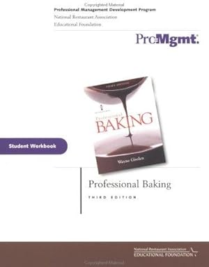 Bild des Verkufers fr Professional Baking: College Version Student Workbook zum Verkauf von WeBuyBooks