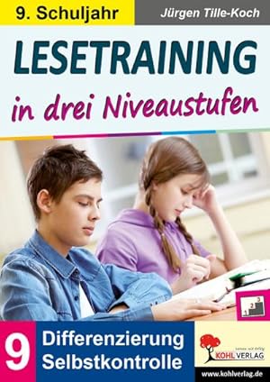 Bild des Verkufers fr Lesetraining in drei Niveaustufen / Klasse 9 : Differenzierung mit Selbstkontrolle (9. Schuljahr) zum Verkauf von Smartbuy