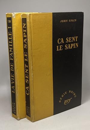 Bild des Verkufers fr a sent le sapin (1950) + La vie en famille! (1952) - 2 Livres collection "Srie Noire" zum Verkauf von crealivres