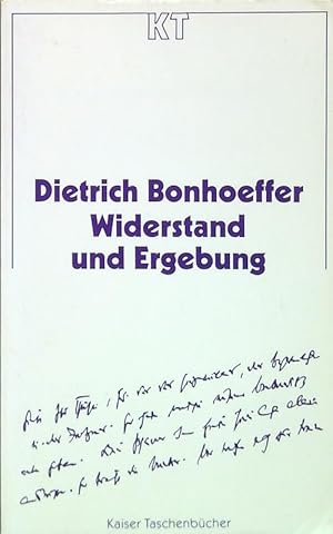 Seller image for Widerstand und Ergebung for sale by Librodifaccia