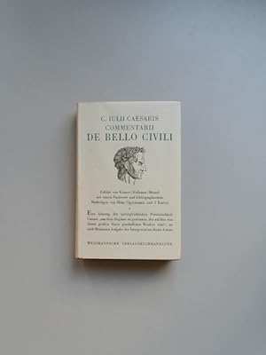 Imagen del vendedor de Comentarii de bello civili. Erklrt von Friedrich Kraner und Friedrich Hofmann. Nachwort und bibliographische Nachtrge von Hans Oppermann. a la venta por Wissenschaftliches Antiquariat Zorn