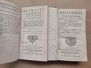 Seller image for RETRAITE SPRITUELLE, POU UN JOUR DE CHAQUE MOIS. 2 tomos. AVEC LES REFLEXIONS CHRETIENNES SUR DIVERS SUJETS DE MORALE, UTILES A TOUTES SORTES DE PERSONNES ET PARTICULIREMENT A CELLES QUI FONT LA RETRAITE SPIRITUELLE UN JOUR PAR MOIS. for sale by LIBRERIA ANTICUARIA LUCES DE BOHEMIA