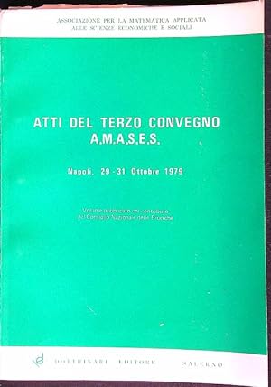 Bild des Verkufers fr Atti del terzo convegno A.M.A.S.E.S. zum Verkauf von Librodifaccia