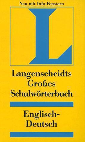 Seller image for Grosses Schulworterbuch Englisch-Deutsch for sale by WeBuyBooks