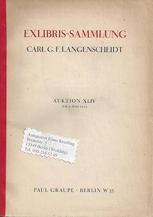 Exlibris-Sammlung Carl G.F. Langenscheidt - Eine Siegel-Sammlung