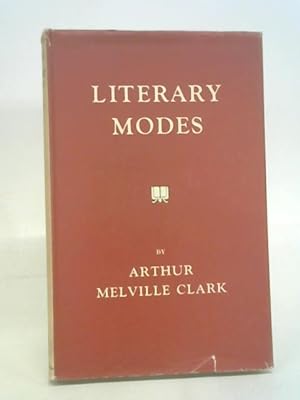Bild des Verkufers fr Studies In Literary Modes zum Verkauf von World of Rare Books