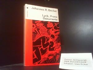 Bild des Verkufers fr Lyrik, Prosa, Dokumente : Eine Ausw. Johannes R. Becher. [Hrsg. von Max Niedermayer] / Limes nova ; 9 zum Verkauf von Der Buchecker