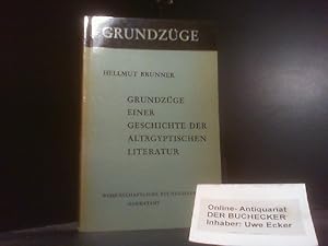 Seller image for Grundzge einer Geschichte der altgyptischen Literatur Grundzge for sale by Der Buchecker