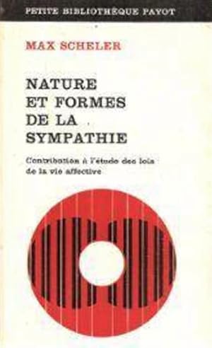 Bild des Verkufers fr Nature et formes de la sympathie zum Verkauf von Librairie Le Valentin, Lausanne