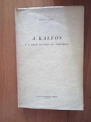 A. Kalvos e i suoi scritti in italiano