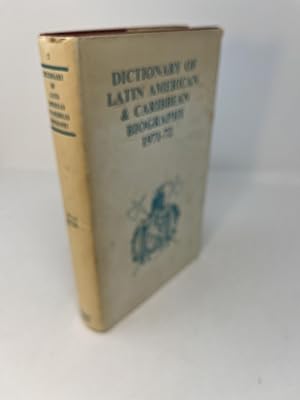 Seller image for DICTIONARY OF LATIN AMERICAN AND CARIBBEAN BIOGRAPHY for sale by Frey Fine Books