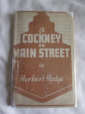 Image du vendeur pour A Cockney on Main Street mis en vente par MacKellar Art &  Books