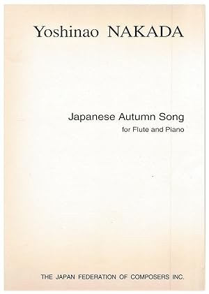 Imagen del vendedor de Japanese Autumn Song for Flute and Piano a la venta por Schindler-Graf Booksellers