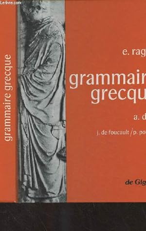 Bild des Verkufers fr Grammaire grecque, entirement refondue zum Verkauf von Le-Livre