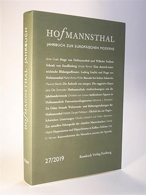 Seller image for Hofmannsthal - Jahrbuch zur europischen Moderne. 27 / 2019 for sale by Adalbert Gregor Schmidt