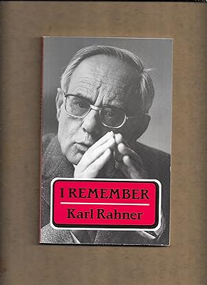 Seller image for I remember: An autobiographical interview with Meinold Krauss for sale by Gwyn Tudur Davies