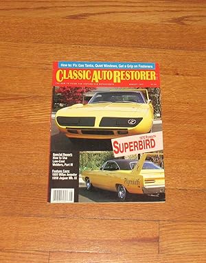 Imagen del vendedor de Classic Auto Restorer 1970 Plymouth Superbird August 1991 a la venta por Friendly Used Books