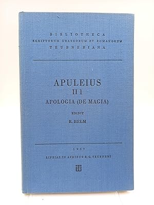 Apulei Platonici Madaurensis opera quae supersunt; Vol. II Fasc. 1. Pro se de magia liber (Apolog...