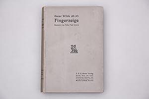 Seller image for FINGERZEIGE. Intentions for sale by INFINIBU KG