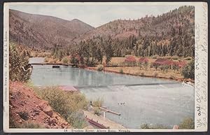 Image du vendeur pour Bridge & spillway Truckee River above Reno NV postcard 1907 mis en vente par The Jumping Frog