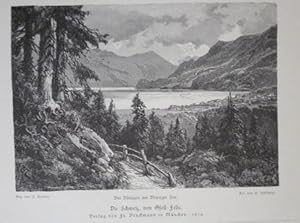 Holzstich Bei Bönigen am Brienzer See - Die Schweiz, von Gsell-Fells