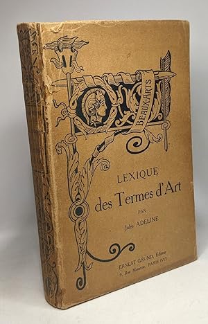 Seller image for Lexique des Termes d'Art for sale by crealivres