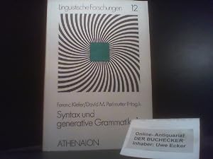 Seller image for Syntax und generative Grammatik; Teil: Teilbd. 1. for sale by Der Buchecker