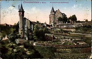 Bild des Verkufers fr Ansichtskarte / Postkarte Ehrenbreitstein Koblenz am Rhein, Klausenburg Rheinburg zum Verkauf von akpool GmbH