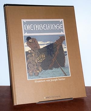 Bild des Verkufers fr Die Nibelunge. Schrift, Vollbilder und Buchschmuck von Joseph Sattler. Hrsg., nacherzhlt, in Teilen bersetzt und mit einem Nachwort versehen von Joachim Heinzle. zum Verkauf von Antiquariat Ballmert