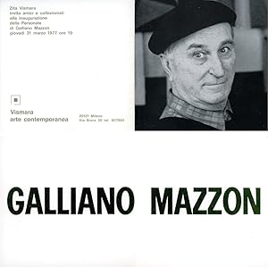 Image du vendeur pour Galliano Mazzon mis en vente par Studio Bibliografico Marini