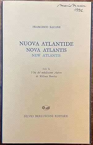 Nuova Atlantide. Nova Atlantis. New Atlantis