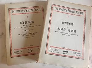 Les Cahiers Marcel PROUST . N ° 5 et N° 6 Volumes brochés . BIBLIOGRAPHIE