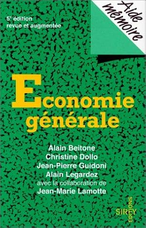 Seller image for Aide-mmoire / economie gnrale for sale by librairie philippe arnaiz