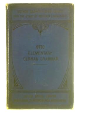 Bild des Verkufers fr Elementary German Grammar zum Verkauf von World of Rare Books