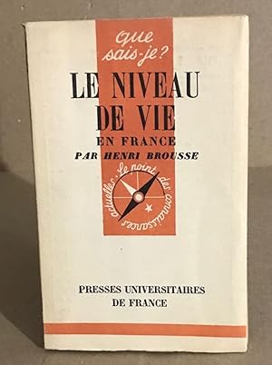 Le niveau de vi en France