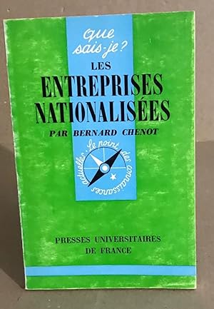 Les entreprises nationalisées