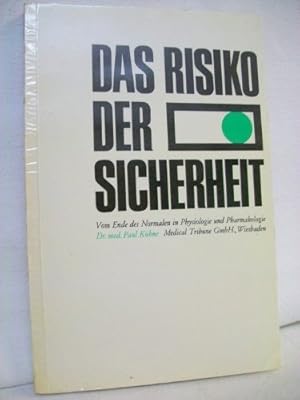 Imagen del vendedor de Das Risiko der Sicherheit a la venta por Gabis Bcherlager