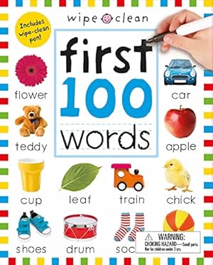 Immagine del venditore per Wipe Clean: First 100 Words (Enclosed Spiral Binding): Includes Wipe Clean Pen (Wipe Clean Learning Books) venduto da Reliant Bookstore